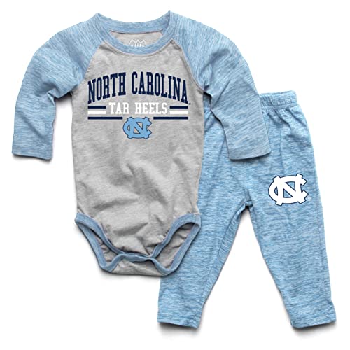 Image of Wes and Willy Baby College Sports Fan Long Sleeve One Piece and Pant Set