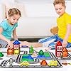 51eftevc2rl - Magnetic Tiles Road Set with Cars for Toddlers, Magnetic Blocks for Kids Ages 3-5 4-8 5-7, Gifts for 3+ Year Old Boys Girls Kids Toys Classroom Must Haves, Magnet Building Blocks Expansion Pack