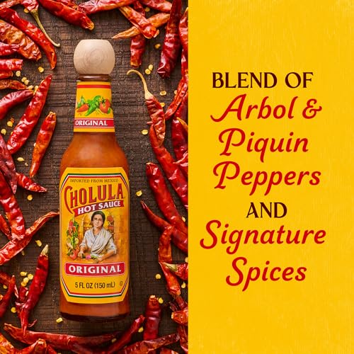 Cholula Original Hot Sauce with Wooden Topper, 5oz. by Cholula Hot Sauce