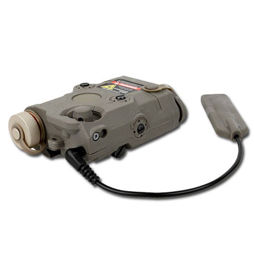 FMA AN/PEQ15 Laser + Torcia 250L Softair (Tan) Combinato Torcia E Laser per Fucili Softair M4