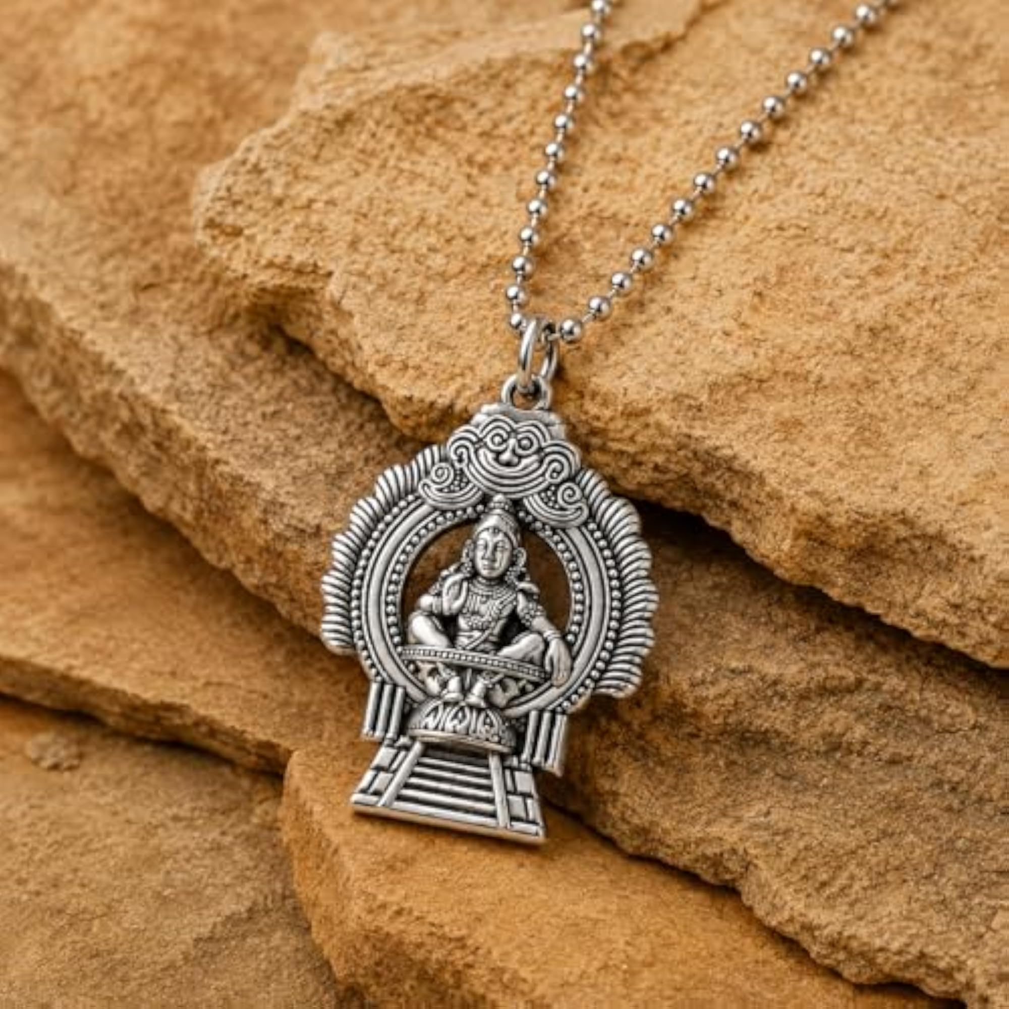 Lord Ayyappa Metal Pendant Chain