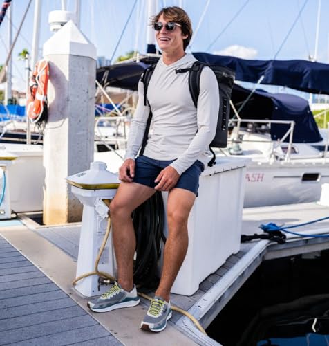 Image of OluKai 'Ahi Men's Water Shoes, Cushioned & Quick-Drying Marine Sneaker, Breathable Mesh & Wet Grip Rubber Outsole for Boats, Docks & Wet Surfaces