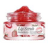Alta Calidad: El exfoliante con ingredientes naturales puede, sin saberlo, mejorar la firmeza y elasticidad de los labios, proporcionar nutrición a la piel de los labios y hacer que los labios sean suaves y rosados. Deja que recuperes unos labios sanos. Es muy adecuado como cuidado de los labios antes de la barra de labios.