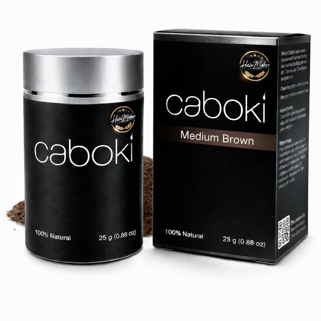 HairMaker Keratin Hair Building Fibers 25g, Powder Form, Unisex Hair Concealer for Thinning Rambut, Instant Coverage, Sweat & Wind Resistant. (MEDIUM BROWN)-image-24