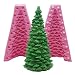 3D Christmas Tree Silicone Candle Mold for Candle Making, Xmas Pine Tree Silicone Soap Molds DIY Cake Decorating Candle Making Supplies
