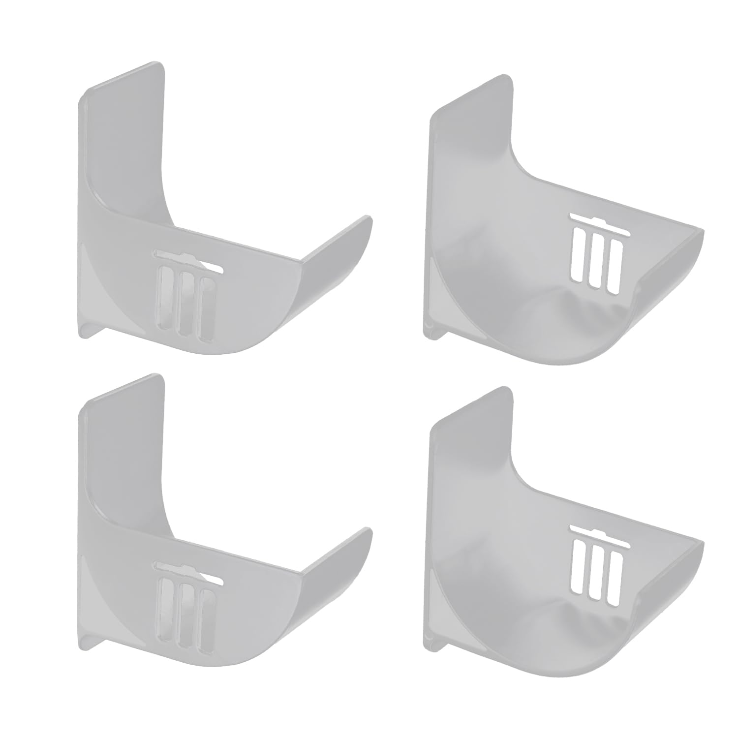 Bojueshaw 4PCS No-Drill Garbage Bag Dispenser Rack – Wall, Door & Cabinet Mounted Storage Holder for Kitchen & Bathroom (Grey)