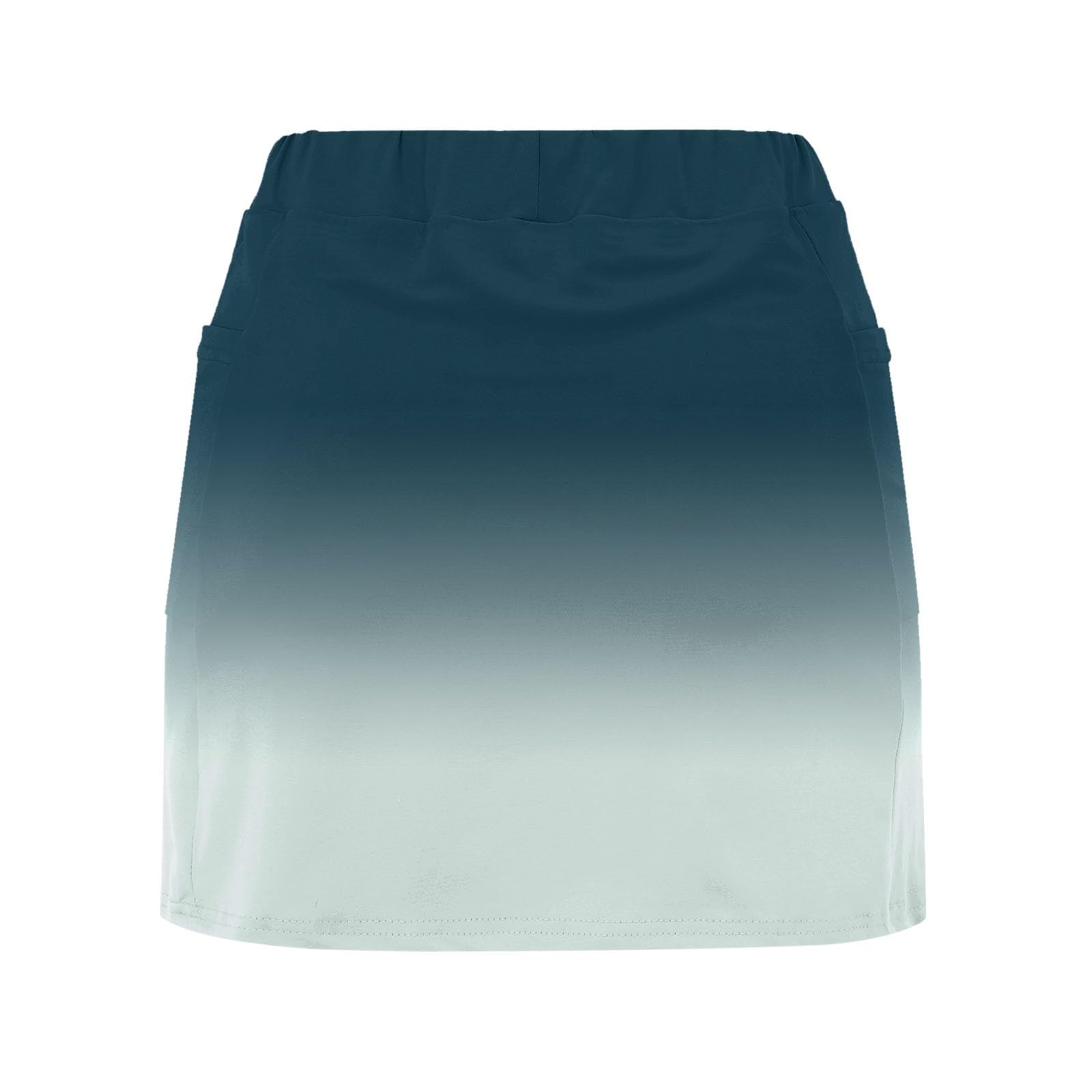 Tennisrock Damen Kurz mit Hose 2 In 1 Shorts Rock Sportrock Golfrock Laufröcke Hohe Taille Tennis Skort mit Taschen Stretch Hosenrock Minirock Wanderrock Freizeitrock Leicht Atmungsaktiv Sommerrock