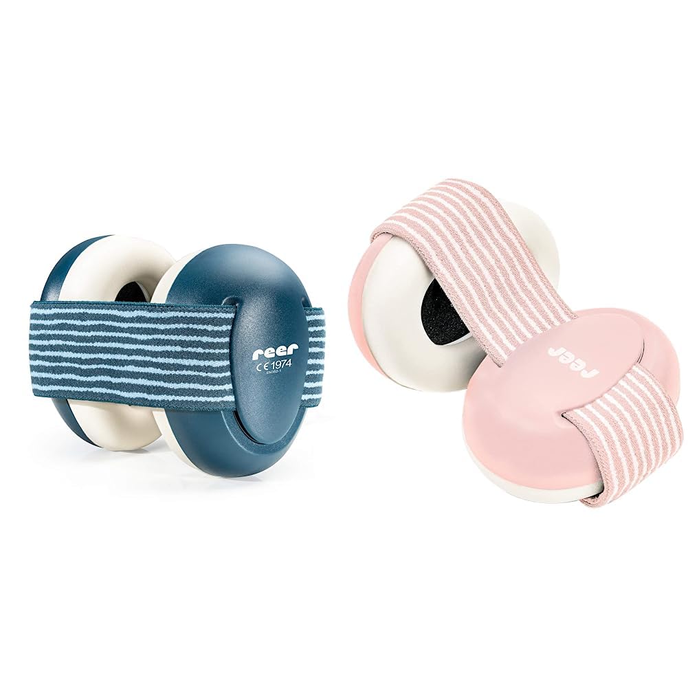 Reer Gehörschutz für Babys SilentGuard, besonders weich und leicht für den empfindlichen Babykopf & Gehörschutz für Babys SilentGuard, besonders weich und leicht für den empfindlichen Babykopf