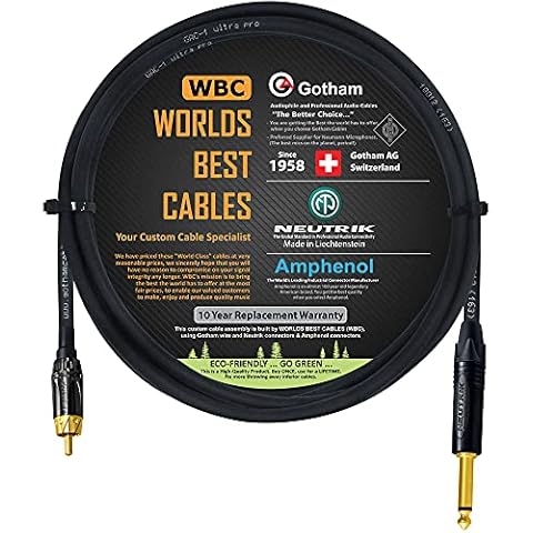 Gotham GAC-1 Ultra Pro 4 Foot TS to RCA Cable Cover