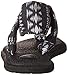 Sanuk Women's Yoga Sling 2 Sandal, Black/Natural Koa Tribal, 9 M US