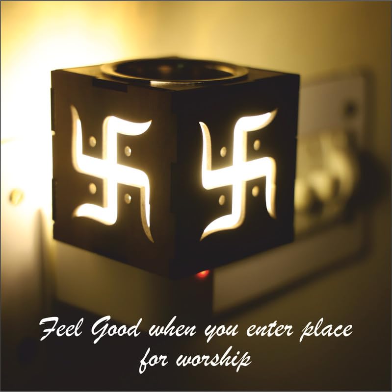 HOMOZE Electric Kapoor Dani Dhoop Dani with On/Off Switch for Home/Office/Pooja Room/Kids Room | Air Freshener | Night Lamp and Room Freshener | Incense Burner | Electrical Camphor Diffuser (B0CSXBCWX5) Amazon Price History, Amazon Price Tracker