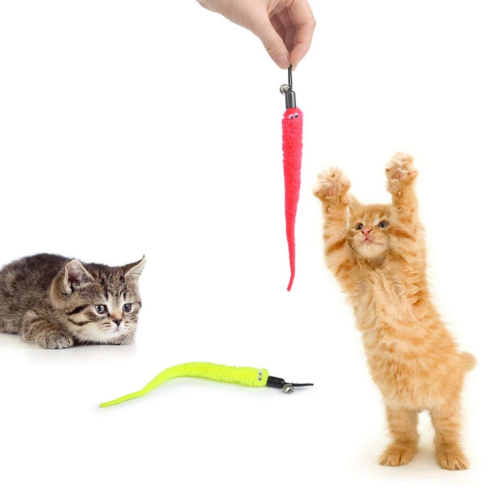 Bacchette Gioco Per Gatti Con Piume - 4 Pezzi Interattivi, Asta Telescopica, Ideale Per Divertimento E Movimento - Foto 6