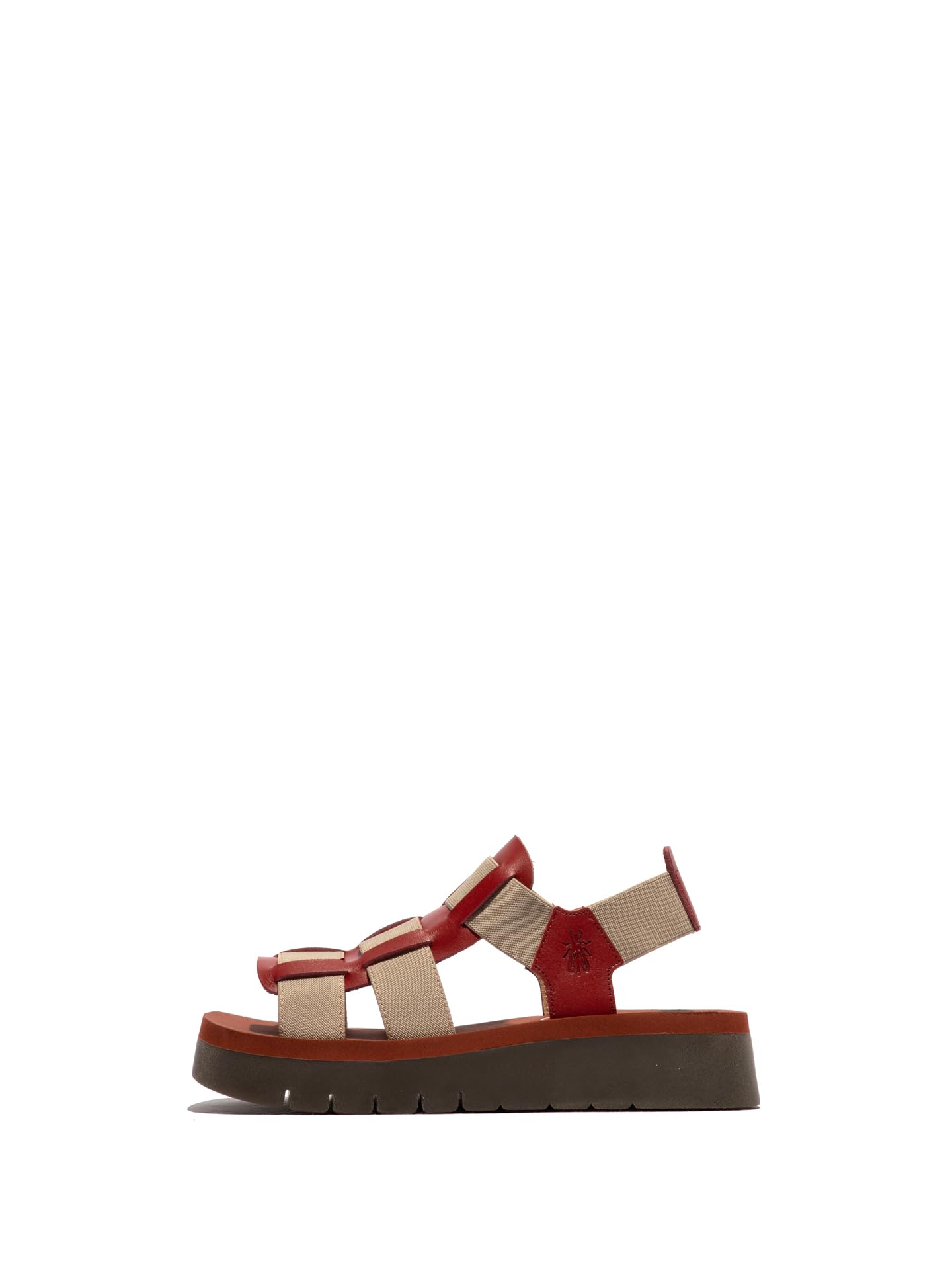 Fly London SAMB245FLY, Sandal Women's Fashion Shoes, INTENSE RUS/TAUPE/BRICK, 9