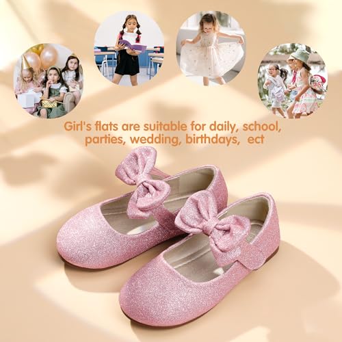 Image of PANDANINJIA Toddler Dress Shoes Flower Girls Ballet Flats