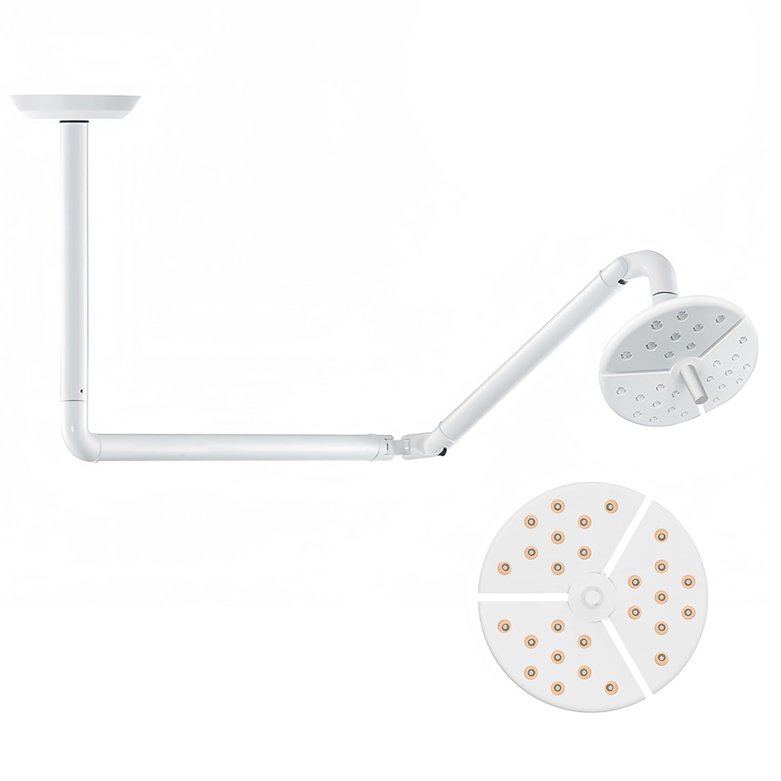 Lampa Do Badań Chirurgicznych LED, Bezcieniowe Światło Do Badań Chirurgicznych LED, Regulowane Poziomy Jasności I Swobodnie Obracane Ramię Lampy, Wysoka Jasność I Długa Żywotność, Dla Szpitali