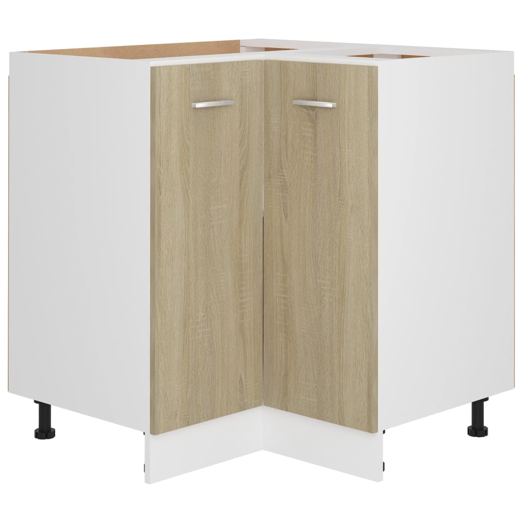 vidaXL Corner Bottom Cabinet Lyon Sonoma Oak 75.5x75.5x81.5 cm Engineered Wood — image 1