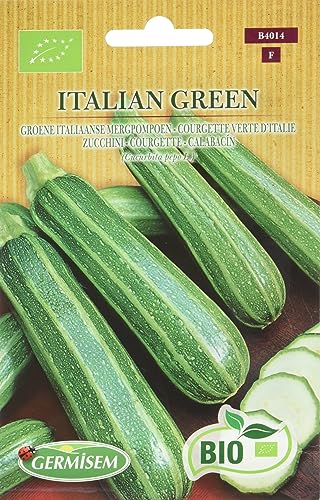 Germisem Zucchini ITALIAN GREEN, saatgut aus kontrolliert biologischem anbau, ECBIO4014