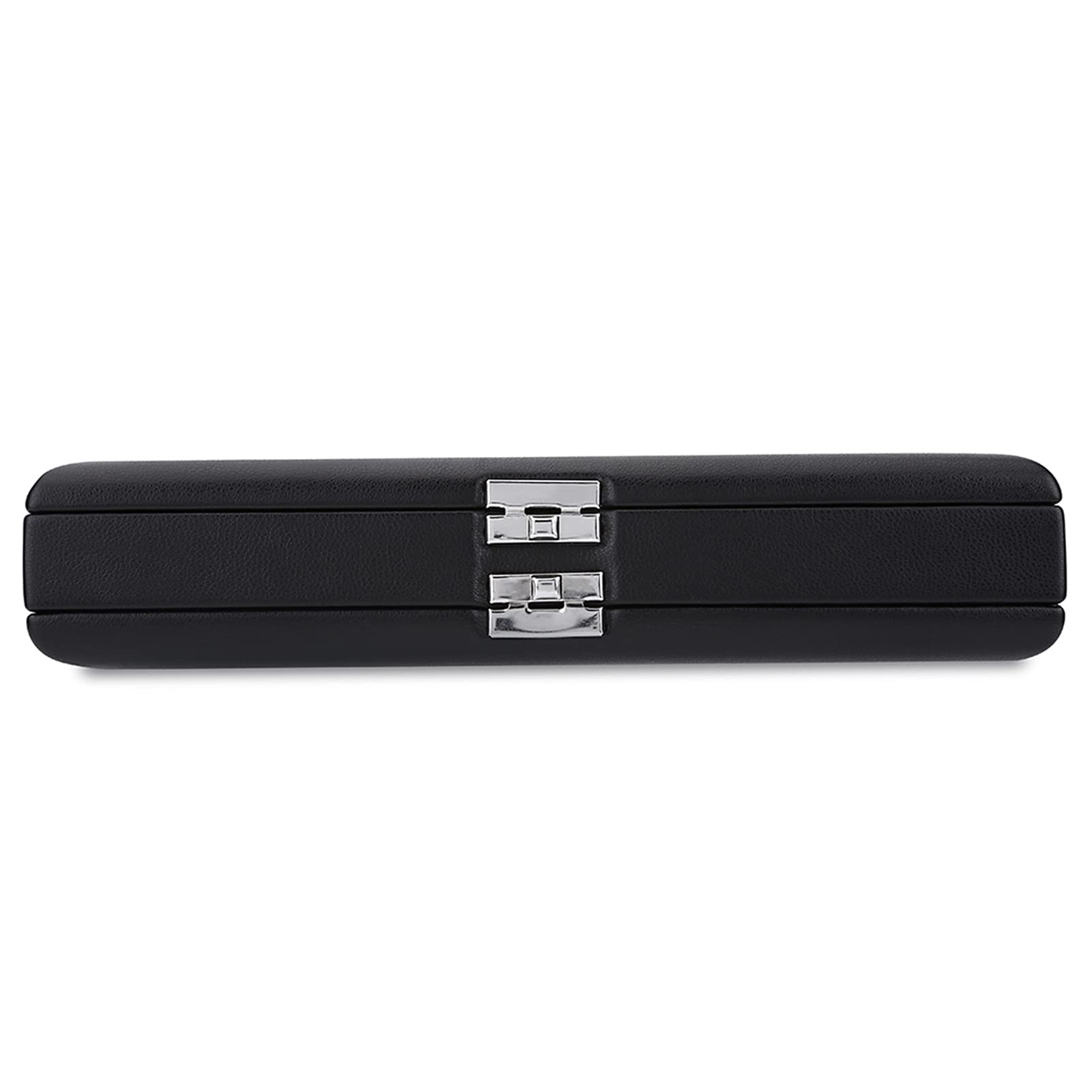 Estuche de Caña de Oboe de Madera Duradera con Tela Suave, Caja de Almacenamiento de 2 Capas para Cañas de 40 Piezas, Ideal para Oboístas, Negro