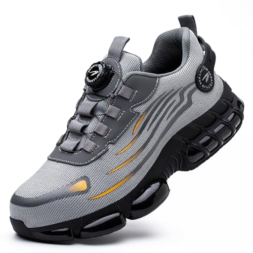 Steel Toe Work Shoes for Men and Women Lightweight Comfortable Industrial & Construction Safety Shoes