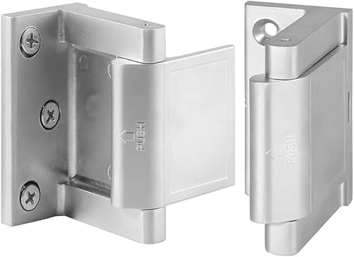 Cerradura de puerta de seguridad para el hogar, paquete de 2 cerraduras de refuerzo de puerta a prueba de niños con tornillos de acero inoxidable Cerradura de puerta de seguridad para el hogar, paquete de 2 cerraduras de refuerzo de puerta a prueba de niños con tornillos de acero inoxidable