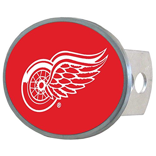 NHL Detroit Red Wings Oval Metal Hitch Cover Class II and III