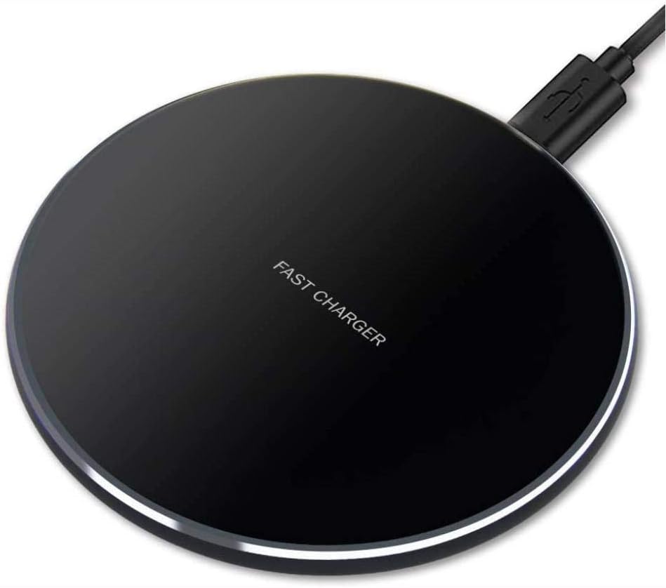 15W Wireless Charger Fast Charging Pad Slim Quick Charge Compatible with LG Velvet 5G, V30, G6 Phones
