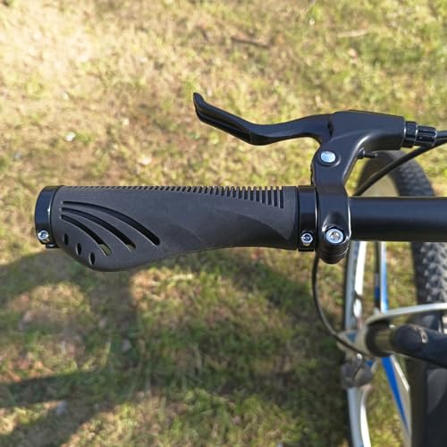 Bicycle Handlebar Grips Bike Grips with Soft Rubber, Anti-Slip Single Lock - Imagen 9 de 13