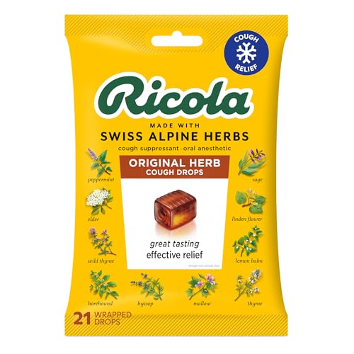 Ricola Cough Drops, Natural Herb , 21 Drops...