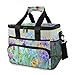 LUNLUMO Tote Cooler Bag Iris Pittura Picnic Lunch Container con Spalla Staccabile 15L