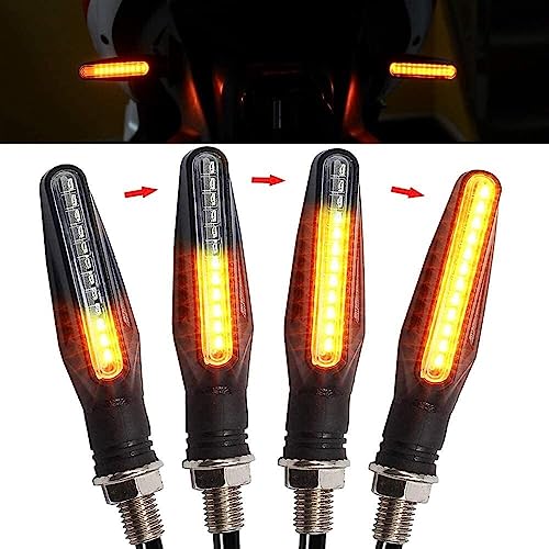 Indicateurs moto 12 SMD à eau courante avec feux arrière étanches - 2