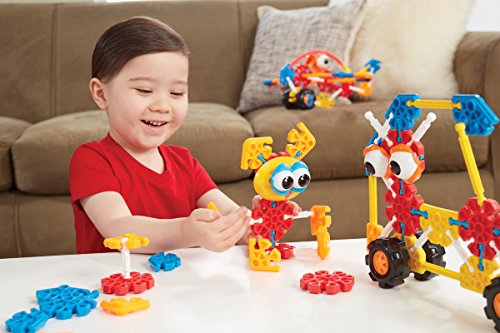 Kid K'NEX 85701 60 Model Oodles of Pals Building Set, Kids Craft Set with 116 Pieces, Educational Toys for Kids, Fun and Colourful Building Toys for Boys and Girls, Construction Toys for 3 Year Olds +
