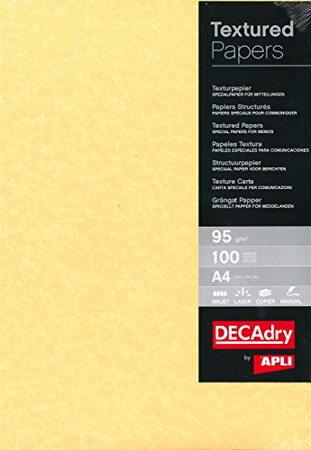 Papel pergamino oro A4 APLI PCL1600 con acabado elegante para diplomas y cartas