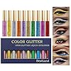 10 Colors Liquid Glitter Eyeliner Metallic Shimmer Glitter Eyeshadow Pigment Eyebrown Shimmer Waterproof Face Lips Art for Party Festival Makeup