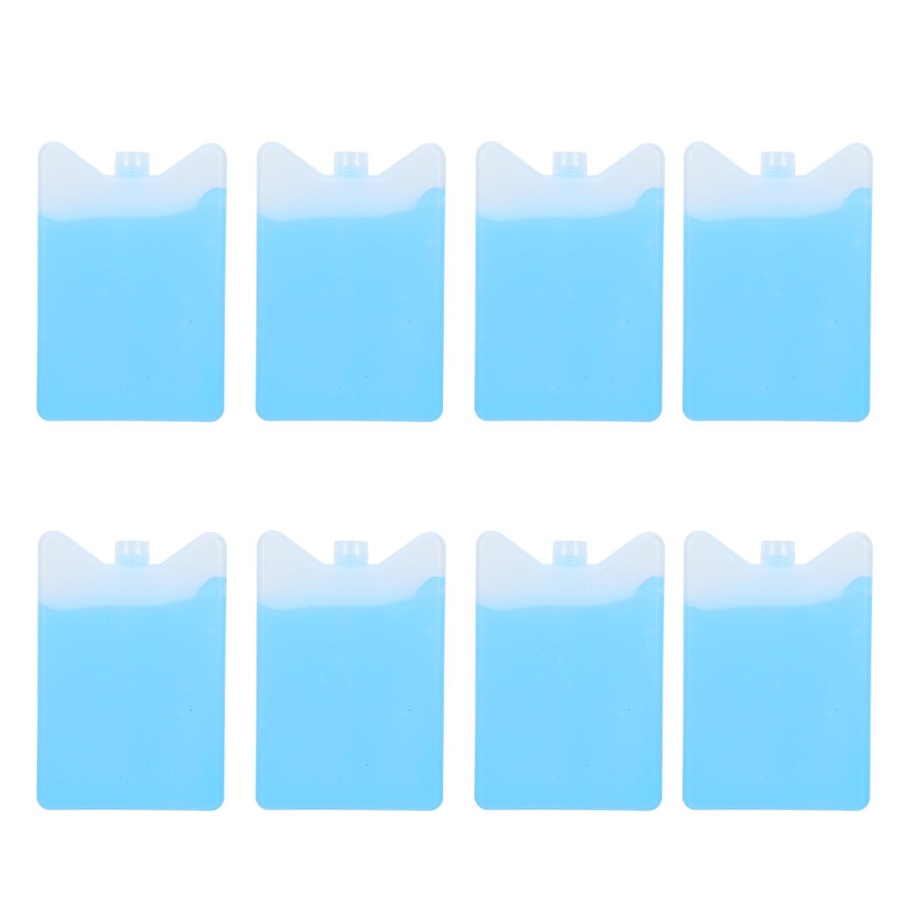 BESTOYARD 8 Stück Kühlakkus für Camping Kühlbox 200ml aus Hdpe und Absorbent Resin mit Schneller Kühlung und Praktischem Design für Outdoor Angeln und Lunchboxen
