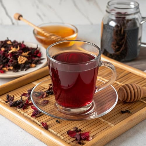 Image of FGO Organic Hibiscus Flowers, Cut and Sifted Loose Tea, 16 Ounce Bulk Resealable Bag (Pack of 2)