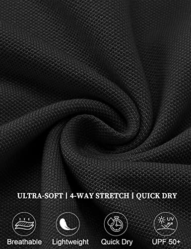 Ivicoer Womens Golf Shirt Polo Short Sleeve,Sleeveless,Long Sleeve Tennis Collared Top Athletic Clothes for Ladies - Image 5