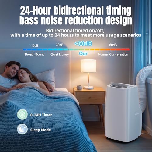 Image of AKIRES 14000 BTU Portable Air Conditioners,3-IN-1 Portable AC Unit With Fan & Dehumidifier,Remote Control,24H Timer,Sleep Modes,Cools Room Up To 700 sq.ft,Suitable for Bedroom,Room, Office,Apartment