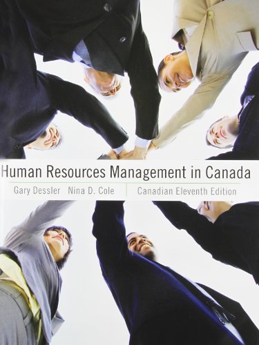 Human Resources Management in Canada, Canadian ... 0136107508 Book Cover