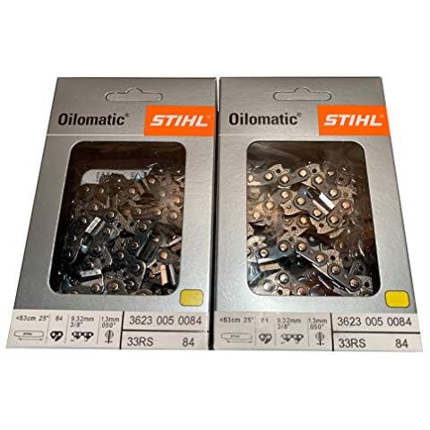 Stihl 33RS-84 2PK, 3/8" .050 Gauge, 84 Drive Links, 25", Rapid Super, Professional Saw Chain, 3623-005-0084 Cover