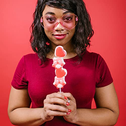 Yoothink Love Heart Shaped Sunglasses For Women Colorful Rimless Sunglasses Party Sunglasses  thumb #4