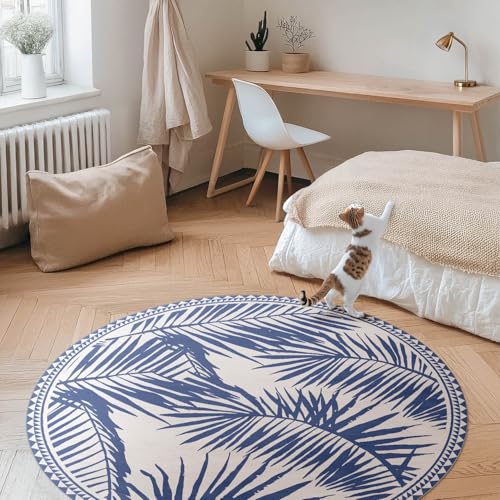 Tapis vinyle ø130 cm pour éviter la rayure de sol sous les chaises - 3