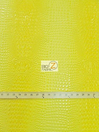 Alligator Embossed Upholstery Vinyl Fabric by The Yard 2 Tone 3D Crocodile (Fiji Turquoise)