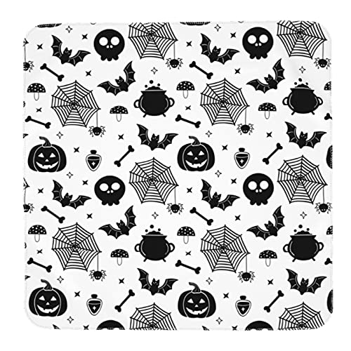 Christmas Pumpkin bat Skull Newborn Baby Swaddle Blanket Muslin Wrap Receiving Blankets Soft Large Swaddle Receiving Gifts for Baby Boy Girl