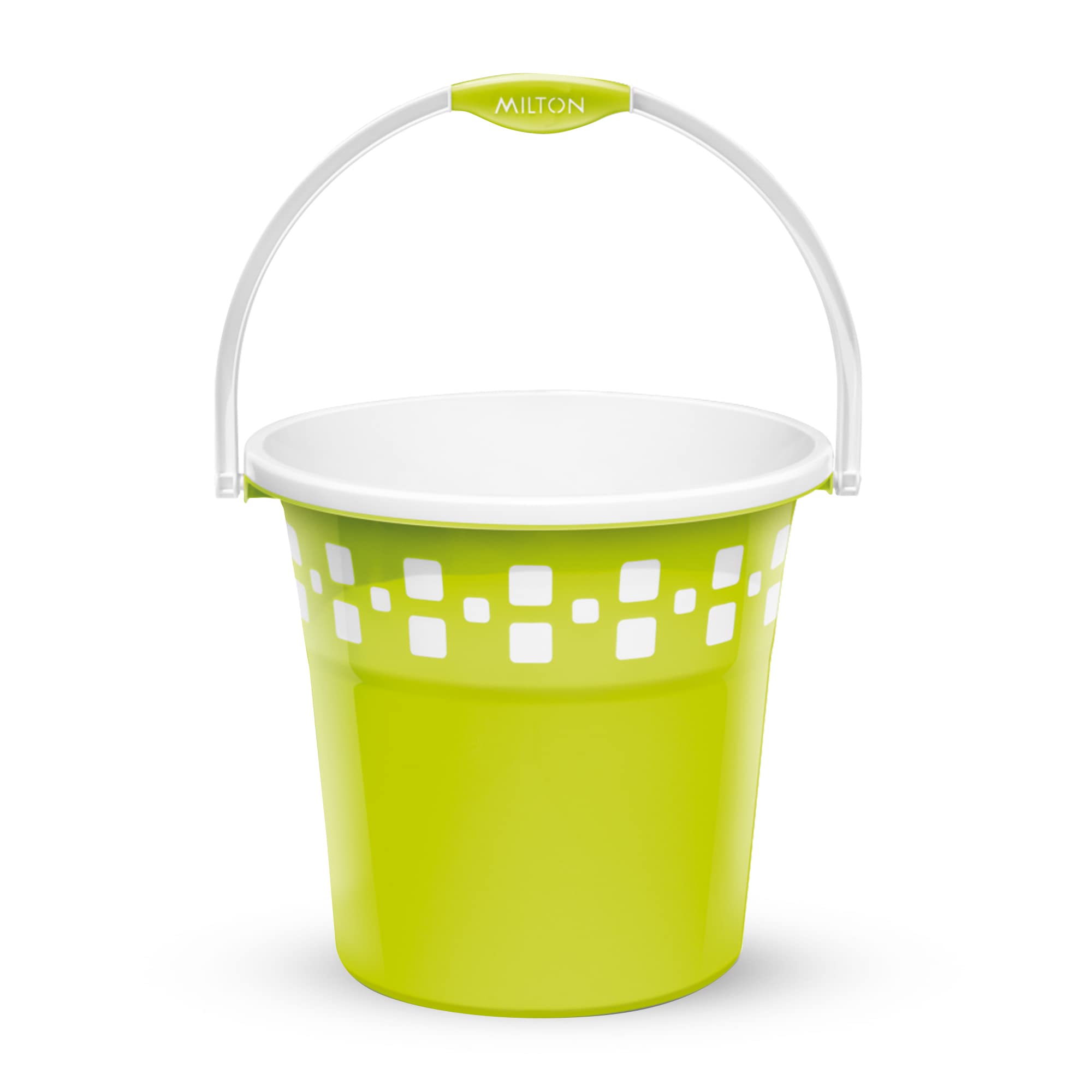 Milton Mozaic Plastic Bucket with Handle, 25 Liters, Green | Home | Bathing | Storage | Bathroom-image-16