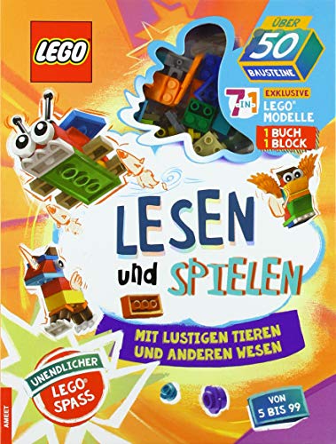 LEGO® Lesen und Spielen mit lustigen Tieren und anderen Wesen: mit mehr als 50 LEGO® Bausteinen