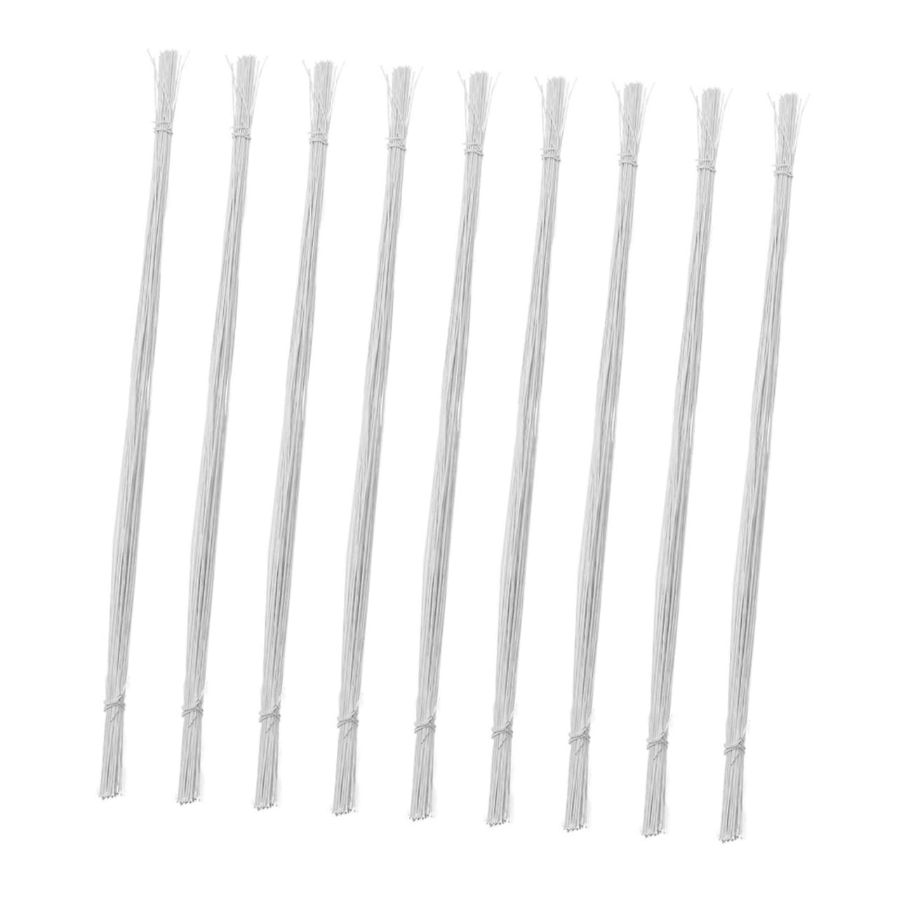 KALLORY Paper Wrapped Floral Wire 100 Pcs Floral Stem Wire Lightweight and Portable for Easy Craft Flower Projects