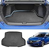 Powerty Only Fit for Trunk Mat Honda Civic Sedan 2016-2021 All Weather TPO Rear Cargo Liner (Not Fit for 2-Doors Models, Not Fit for Hatchback)