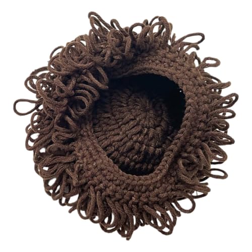 Children Wig Hat for Toddlers, Cute Knit Beanie for Boys and Girls Soft Woolen Yarn Winter Hat Perfect for Photoshoots 7.8 Inch2