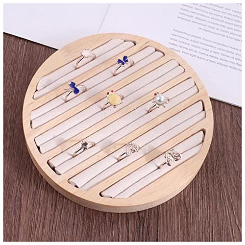 Aufbewahrungskiste kunststoff Tragbare runde flache sammeln schmuck box ring display fach organizer geschenk box speicher organizer halter for hochzeitsheizung und zu hause Aufbewahrungskiste Cover
