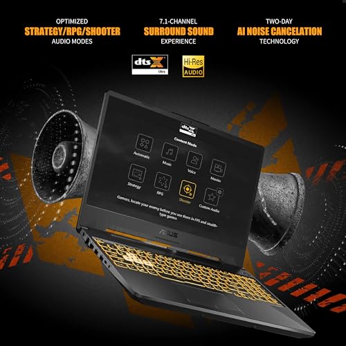 Computer portatile da gioco TUF A15, processore AMD Ryzen 7 7435HS, NVIDIA GeForce RTX 3050, display Full HD da 15,6 pollici, RAM DDR5 da 16 GB, SSD da 512 GB, tastiera retroilluminata, Windows - Notebook - Immagine 4